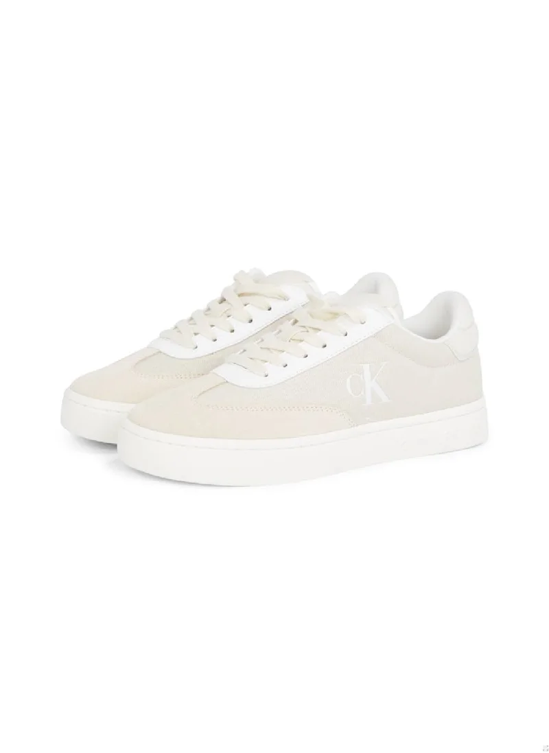 Calvin Klein Jeans Women's Classic Cupsole Trainers - Cotton, Beige