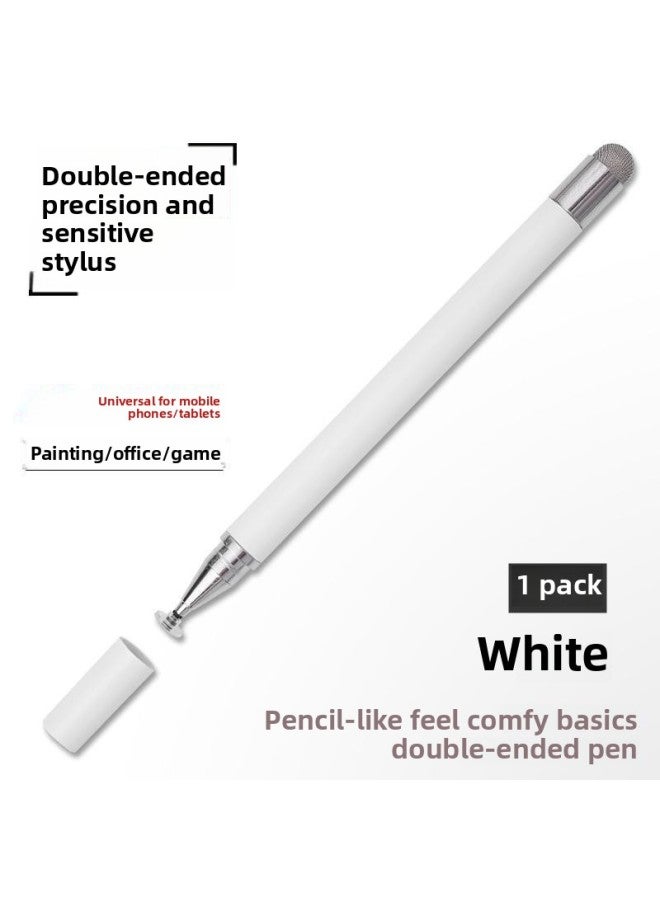 Source Manufacturer Disc Fiber Cloth Head Stylus For Apple IPAD Huawei Capacitive Pen Tablet Stylus-Color:White [disc Pen Fiber Cloth Head]] - Image 1