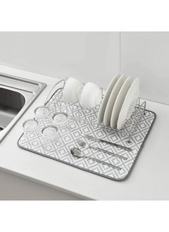 Generic Super Absorbent Dish Drying Mat Random Colors and Patterns 50*40Cm  - Image 2