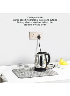 Generic Super Absorbent Dish Drying Mat Random Colors and Patterns 50*40Cm  - Image 5