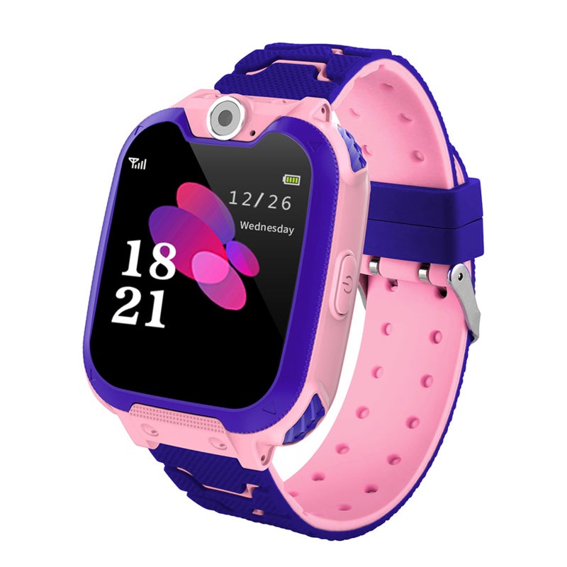 Kids Smartwatch: 1.54" Sensitive Touch Screen, 240*240 Full Fit IPS Display - IP65 Waterproof, 2-Way Call & One Touch SOS, 7 Built-In Games for Kids Ages 3-12, Daily Use & Outdoor Activities - Image 3
