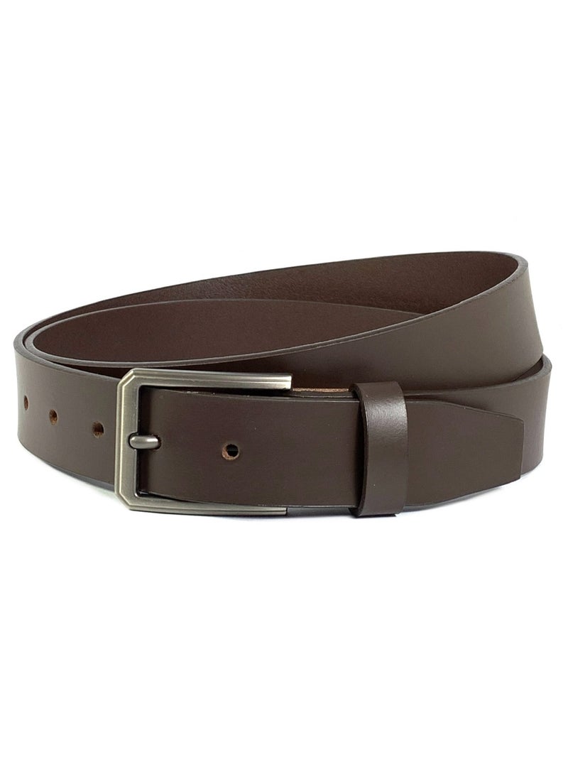 Classic Milano Genuine Leather Belt for Men – Formal & Semi-Casual Men's Belts | Stylish Party Wear Man Belt | Durable Leather Belt for Casual Outfits & Gifts - Image 1