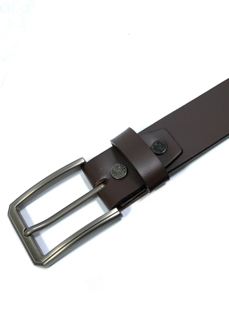Classic Milano Genuine Leather Belt for Men – Formal & Semi-Casual Men's Belts | Stylish Party Wear Man Belt | Durable Leather Belt for Casual Outfits & Gifts - Image 3