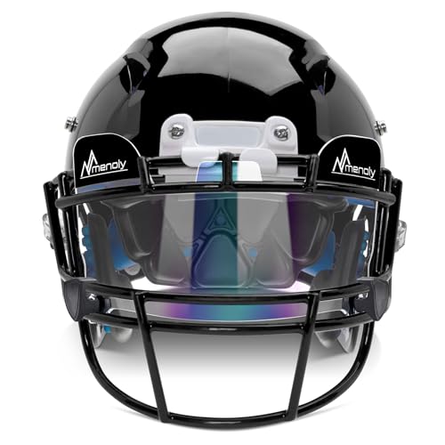 MENOLY Football Visor Youth Football Helmet Visor Scratch Resistant UV Block Facial Protection Visor for Football Helmet - Image 3