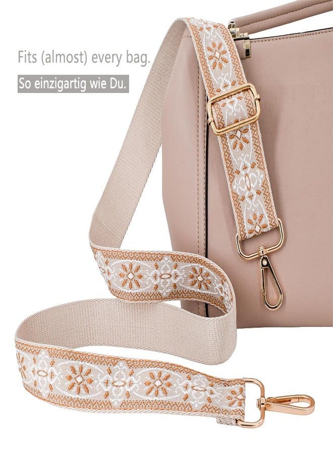 ROYGBCP Replacement Purse Strap Shoulder Strap Adjustable Crossbody Strap for Women Crossbody Wide Shoulder Bag, Camel Star-Gold Metal - Image 4