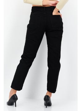Don't Call Me Jennyfer Women Mom Fit Rip Non Stretchable Jeans, Black  - Image 3