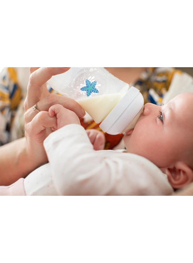 Philips Avent Natural Baby Bottle With Natural Response, Sea Design, 260ml, 1m+, 4 Pieces - Image 5