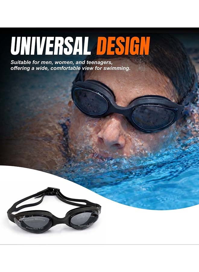 ELAN Morex Professional Swim Goggles - Stealth Black - Advanced Vacuum Leak-Proof Seal & Soft Silicone Straps - Anti-Fog HD Vision - High-Performance Racing & Training Goggles for Men & Women - Image 4