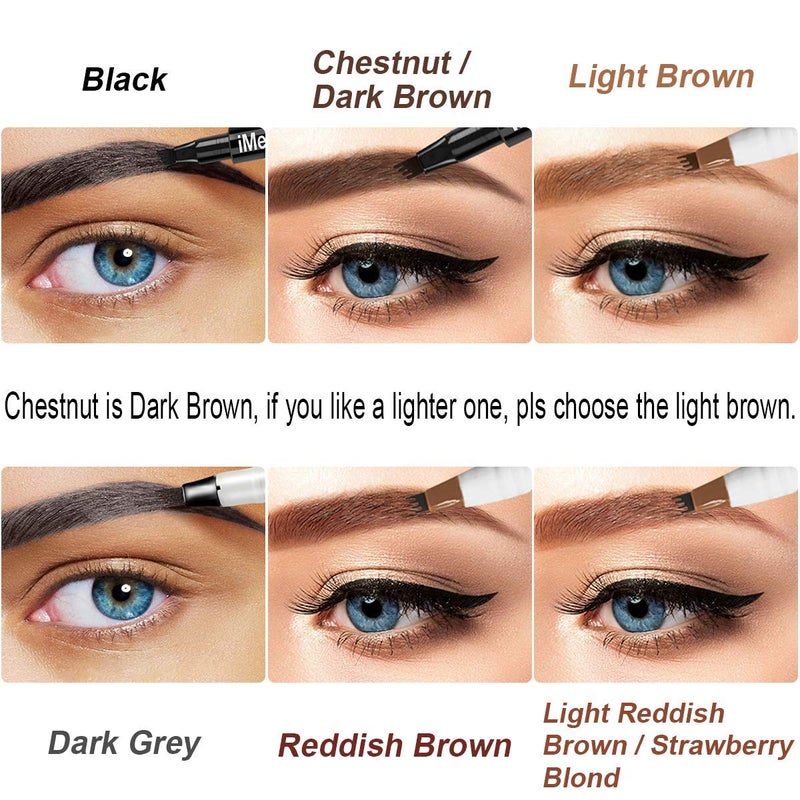 iMethod iMethod Eyebrow Pen - iMethod Eyebrow Pencil with a Micro-Fork Tip Applicator Creates Natural Looking Brows Effortlessly and Stays on All Day, Reddish Brown - Image 4