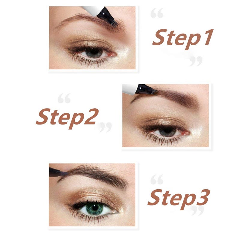 iMethod iMethod Eyebrow Pen - iMethod Eyebrow Pencil with a Micro-Fork Tip Applicator Creates Natural Looking Brows Effortlessly and Stays on All Day, Reddish Brown - Image 3