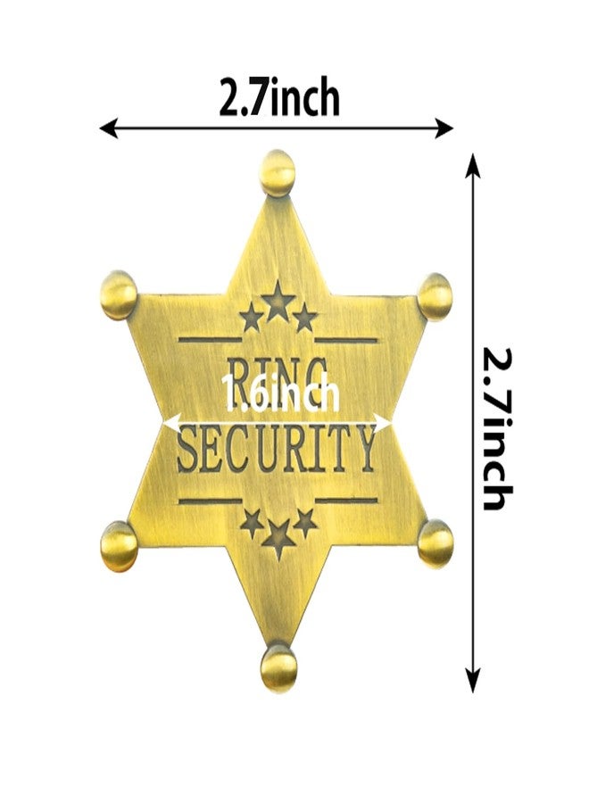 ERDOGLY Metal Ring Security Badge, Ring Bearer Gifts Metal Brooch, Rings Security Wedding Accessories Keepsake for Party, Rehearsal, Youngs, Security Badges for Wedding Souvenirs (3Pcs) - Image 4