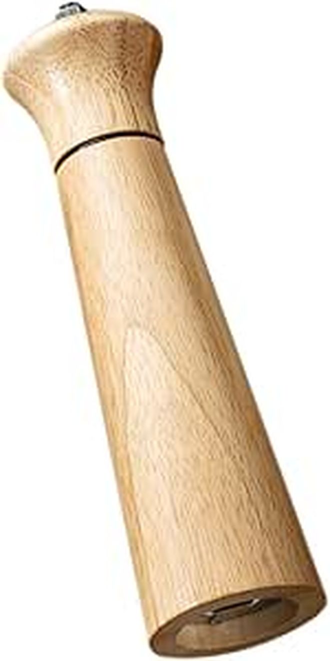 Manual Wooden Pepper Grinder Salt Mill Refillable 8 Inch Kitchen Spice Grinder - Image 1