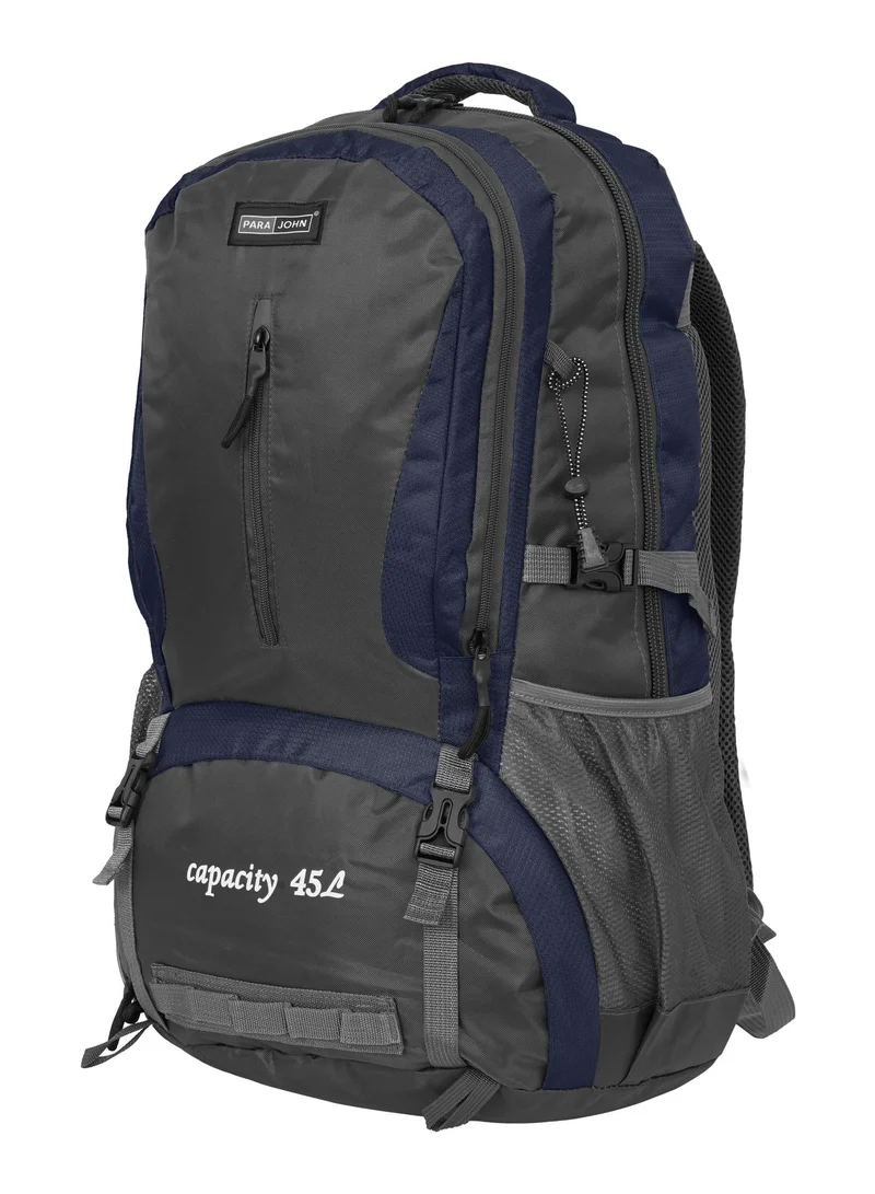 بارا جون حقيبة ظهر للمشي والرحلات Para John سعة 45 لتر – حقيبة جبلية للسفر مع دعم أسفل الظهر من البوليستر المتين، مقاس 24 بوصة