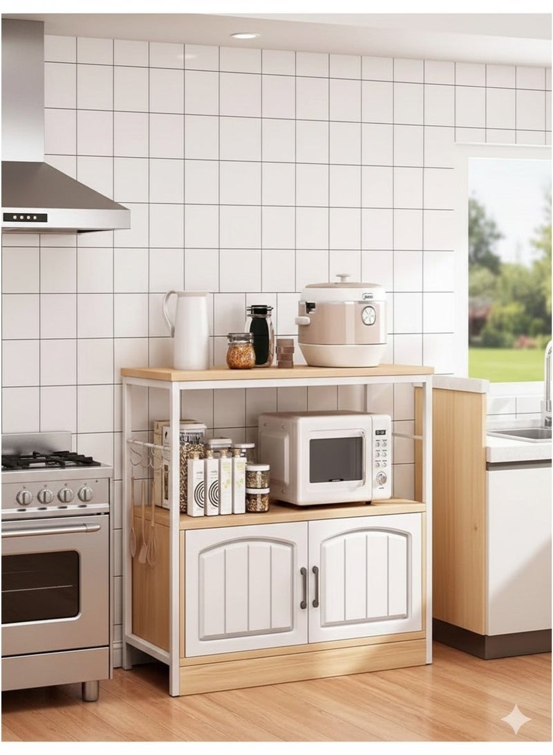 EXPERT Coffee corner table, side cabinet, multi-use cabinet for kitchen, living room and office with storage space for coffee machine and coffee corner accessories - Image 2