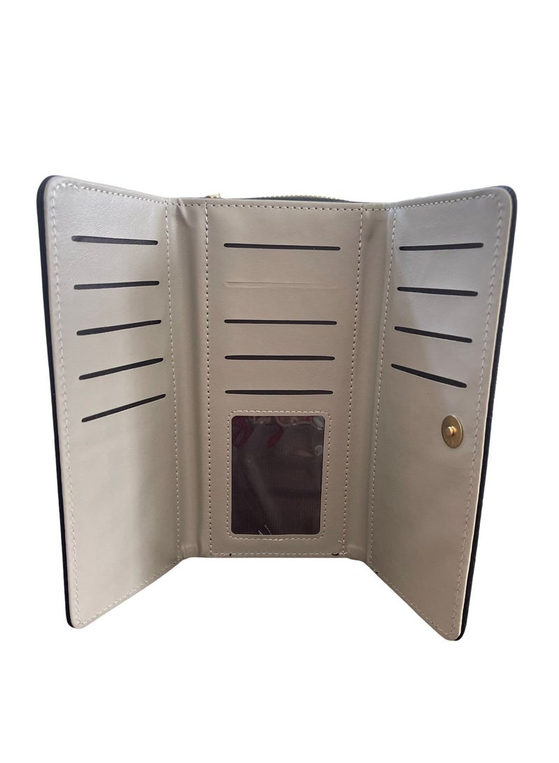 فيبراندا محفظة أنيقة بتصميم مستطيل ناعم، تجمع بين الأناقة والبساطة WAL-5-اسود - Image 3