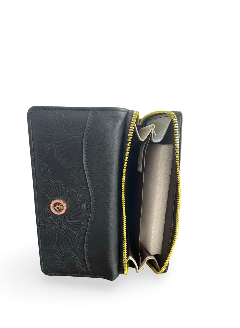 فيبراندا محفظة أنيقة بتصميم مستطيل ناعم، تجمع بين الأناقة والبساطة WAL-5-اسود - Image 2