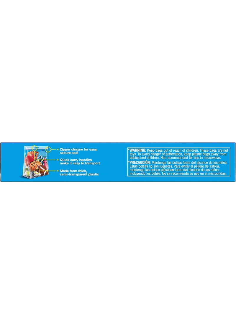 Ziploc Ziploc Storage Bags Double Zipper Seal  Expandable Bottom Extra Large 4 Count Big Bag  - Image 4