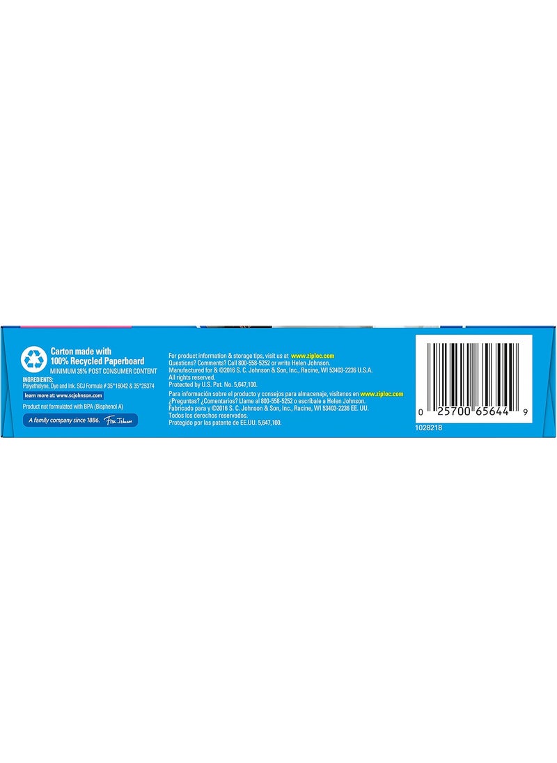 Ziploc Ziploc Storage Bags Double Zipper Seal  Expandable Bottom Extra Large 4 Count Big Bag  - Image 3