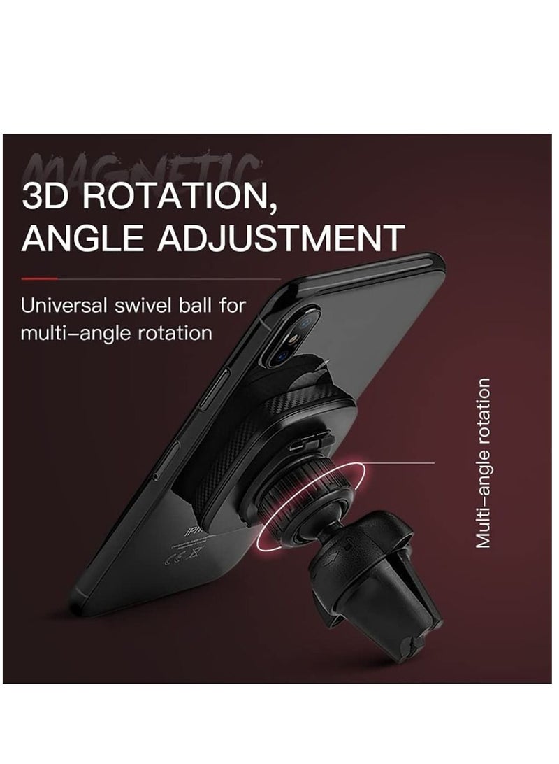 GO-DES Car Air Vent Magnetic Phone Holder,360 Degree Rotation Mobile Car Mount Compatible with iPhone 13 Mini/iPhone 13/13 Pro / 13 Pro Max/iPhone 12 Series - Image 2