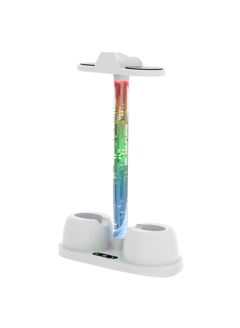 General Meta Quest 3 Controller Charging Dock, Oculus Quest3 Headset Storage Stand with RGB Light  - Image 1