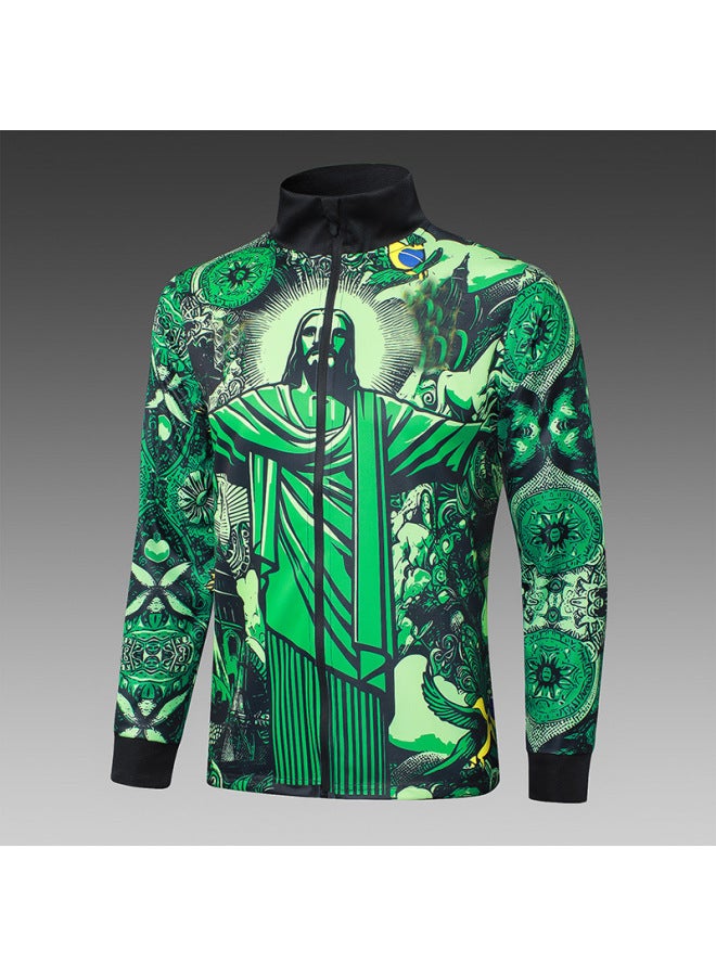 Dark Green Football Jersey - Image 1