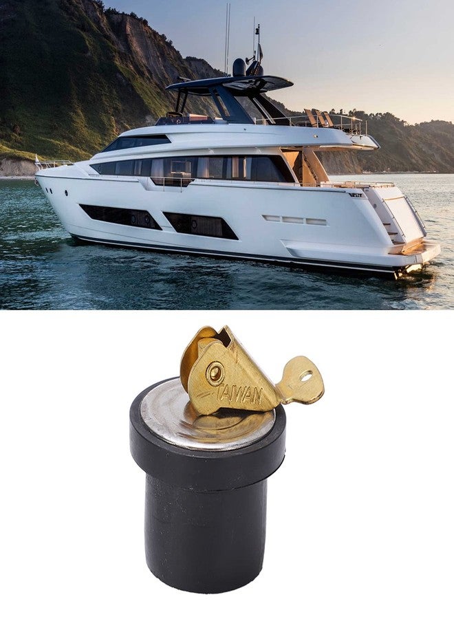 Mrisata 1/2” Boat Drain Plug, Marine Drain Plug 19mm Compression Drain Plug Brass Screw Type Rubber Boat Yacht Marine Accessories, Compression Drain Plug Boat Brass Drain Plug (7/8 inch (2974B2)) - Image 5