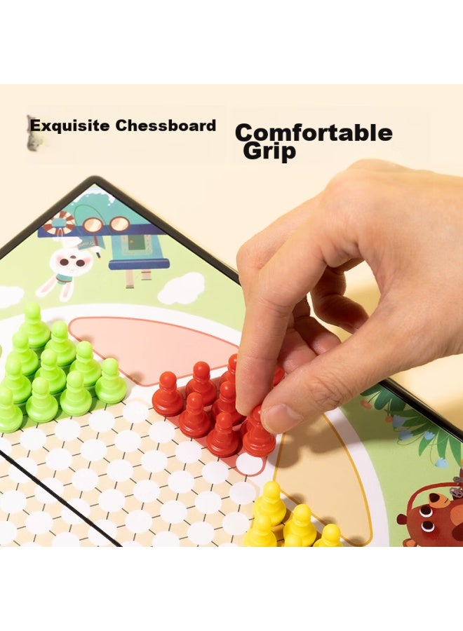 Deli Magnetic Checkers, Portable Folding Chessboard For Students And Children, Back-to Educational Board Game For Learning And Enlightenment - Image 1