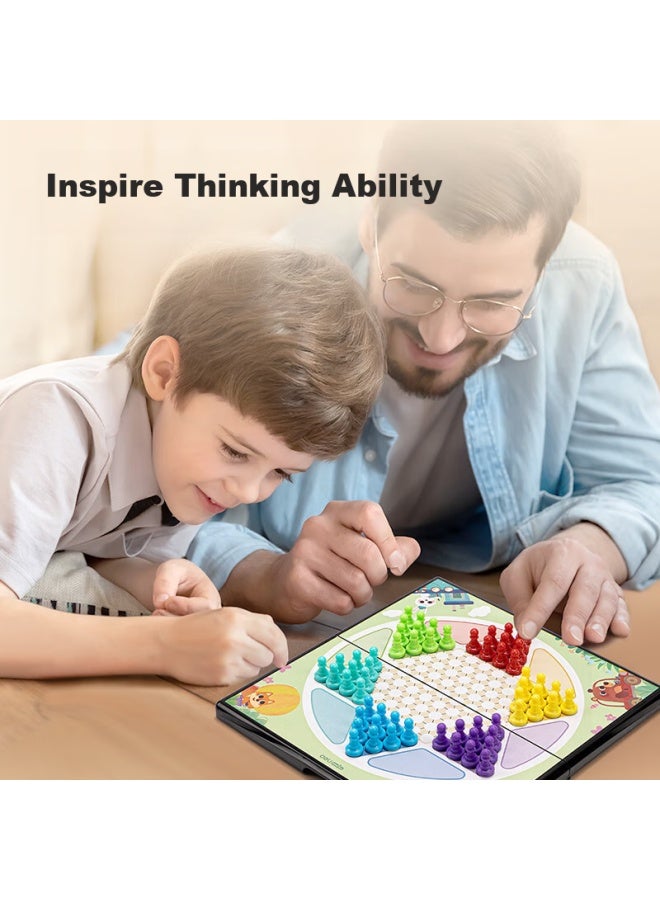 Deli Magnetic Checkers, Portable Folding Chessboard For Students And Children, Back-to Educational Board Game For Learning And Enlightenment - Image 3