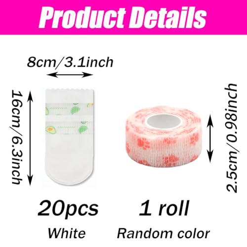Hodaqe 20Pcs Disposable Pets Shoes Foot Cover with Adhesive Tapes for Dog Walking Outdoor Waterproof Protector (Suitable for Less 12Kg) - Image 2
