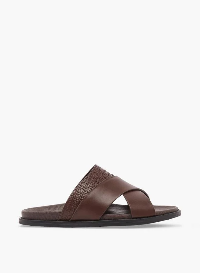 دوتشيني Men Cross Strap Comfort Sandals