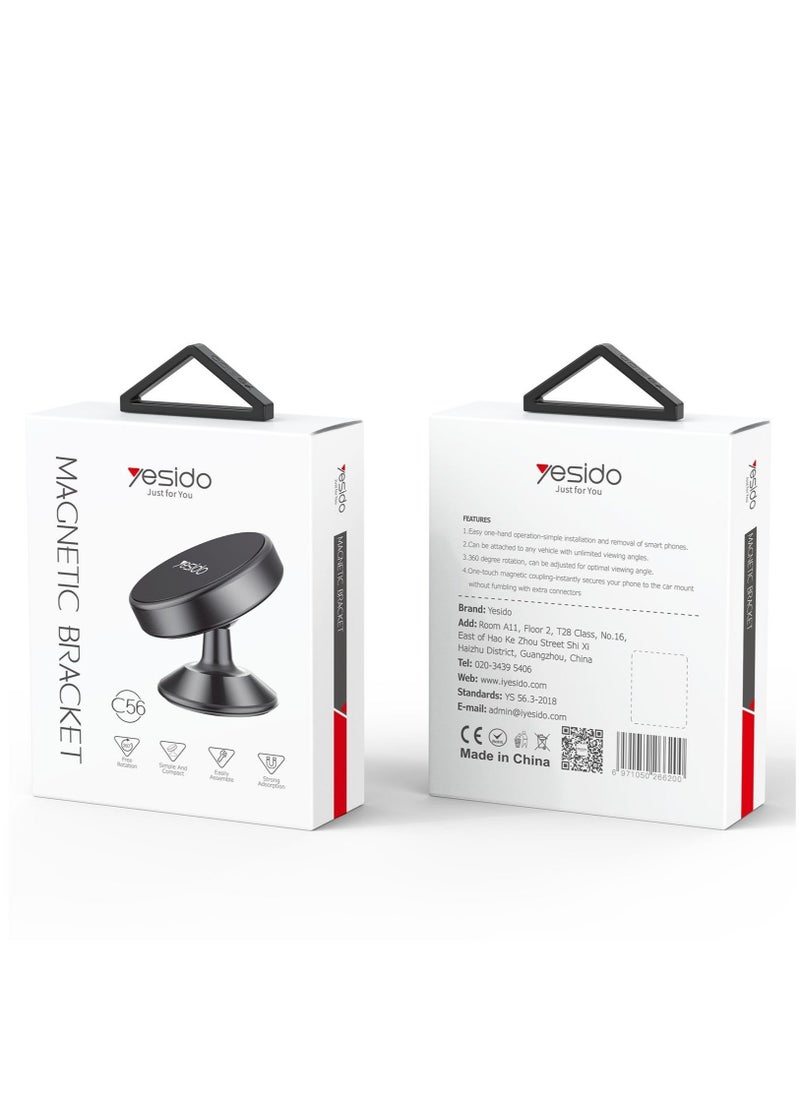 Yesido C56 Car Magnetic Suction Phone Holder (Black) - Image 5