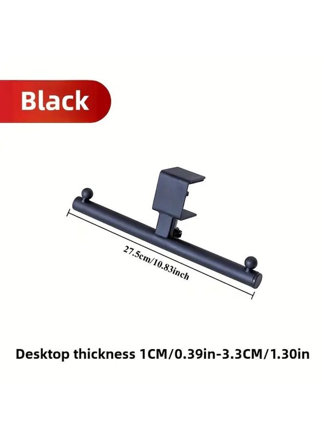 Black Under Desk Hook No Drill Wall Mounted Organizer For Office Home Use - Image 1