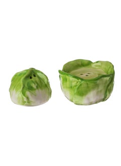 Dania Ceramic salt and pepper box set lettuce decor  - Image 2