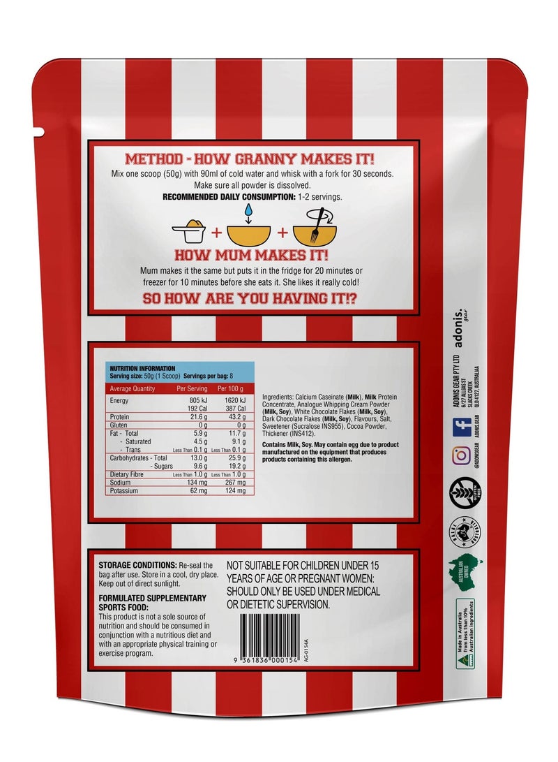 Adonis Protein Cookie Dough - Loaded Choc Bueno - (400g) - Image 2