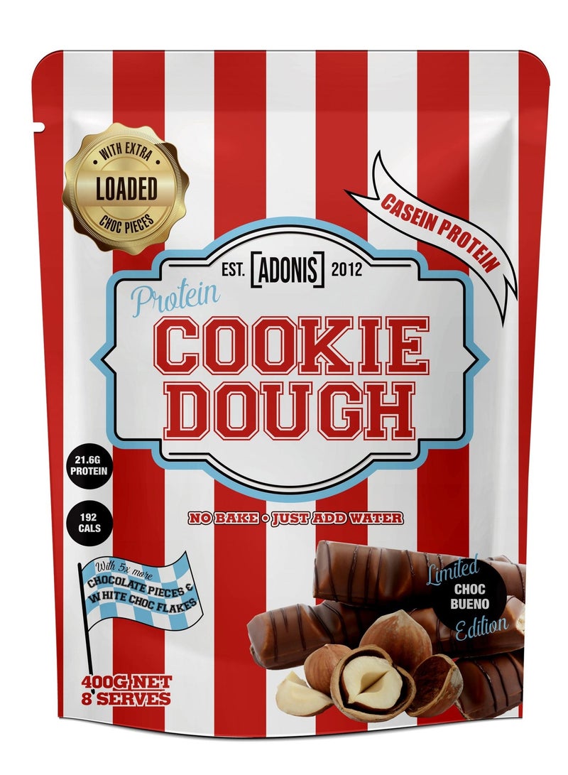 Adonis Protein Cookie Dough - Loaded Choc Bueno - (400g) - Image 1