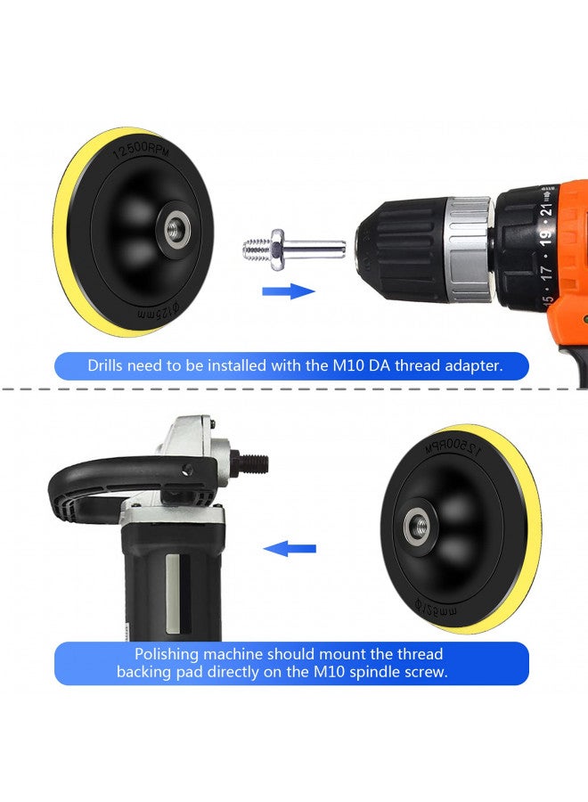 Depvko Water Grit Sandpaper 2000/3000/5000/7000/10000 and 5-inch Backing Pad Set, Wet Dry Electric Hook &Loop Sanding Disc with Pad, Grinding Abrasive Paper and Orbital Sander Polisher - Image 2