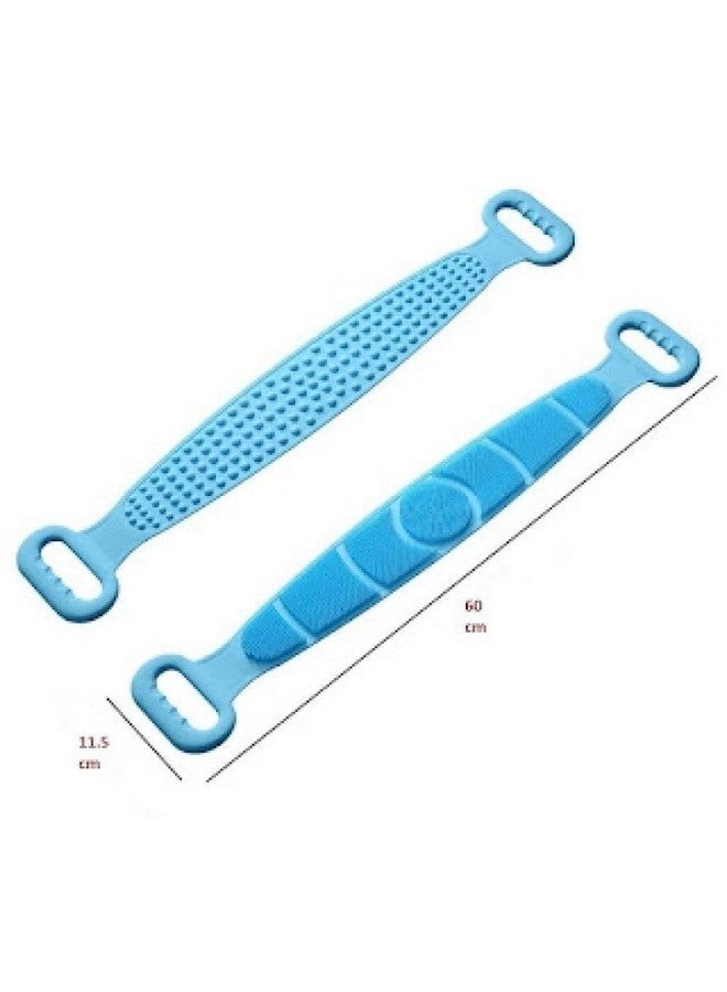 RIDHMIN Double Side Silicone Back Scrubber Bath Brush Belt Washer For Dead Skin Removal - Image 5