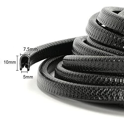 Winunite 65.6Ft(20M) Car Door Edge Guards Black, Fits Most Vehicles, No Glue Required, Fade-Resistant, Ultra Long, U-Shaped Automotive Trim Car Door Edge Protector for Trucks SUV Sedans - Image 4