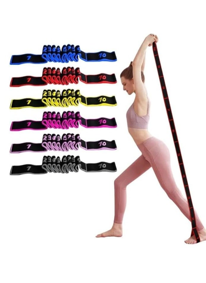 SportQ Ultimate Pro Premium Yoga Belt Natural Strap 8 Stretch Loops, Elastic Bands with Loops, Elastic Leg Extension Belt for Yoga, Flexibility for Therapy, Pilates, Yoga, Dance - pzsku/Z467C29075C51043131CBZ/45/_/1720620496/90d1bb61-fff1-47cd-8085-8be4a3cb6e93