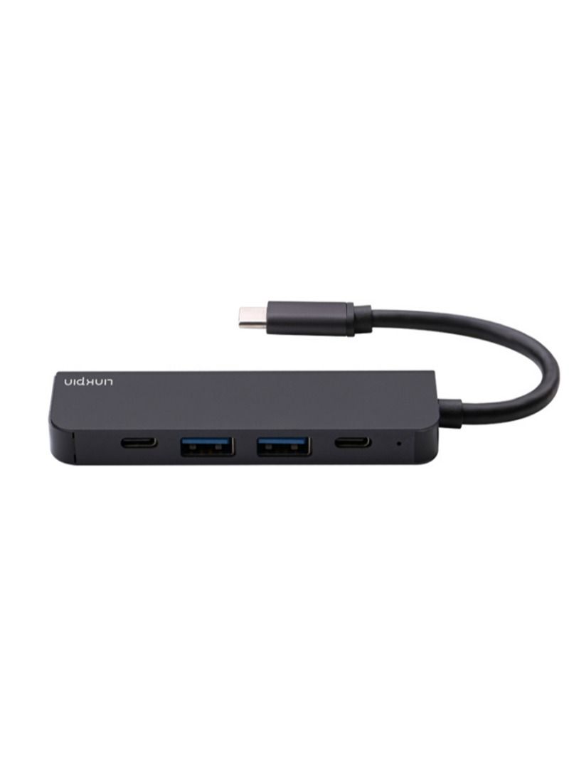 لينكبين موزع USB C، محول 5 في 1 من النوع C، 4K 60Hz، من النوع C إلى HDMI/2 منفذ USB/قارئ فتحة بطاقة SD/TF لجهاز MacBook Pro Air XPS iPad - Image 1