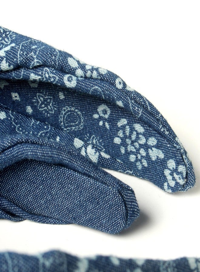 Cuizhiyu 3Pack Denim Knot Headband - Wide Non Slip Knot Headbands for Women, Girls - Blue Fabric Hair Accessories - Image 5