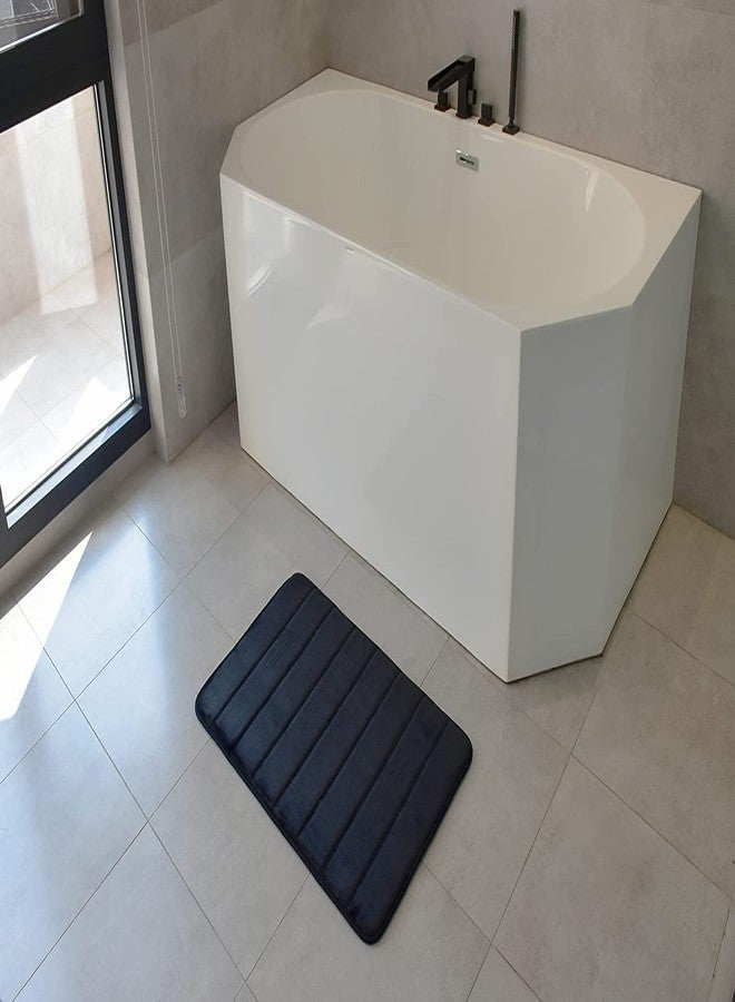 Home-Cloud HomeCloud Memory Foam Mat | Rectangular Bath Mat |For Bathroom, Dining Room,Living Room, Door & Kitchen, 60 * 40Cm,12Mm Thickness,(Black) - Image 5