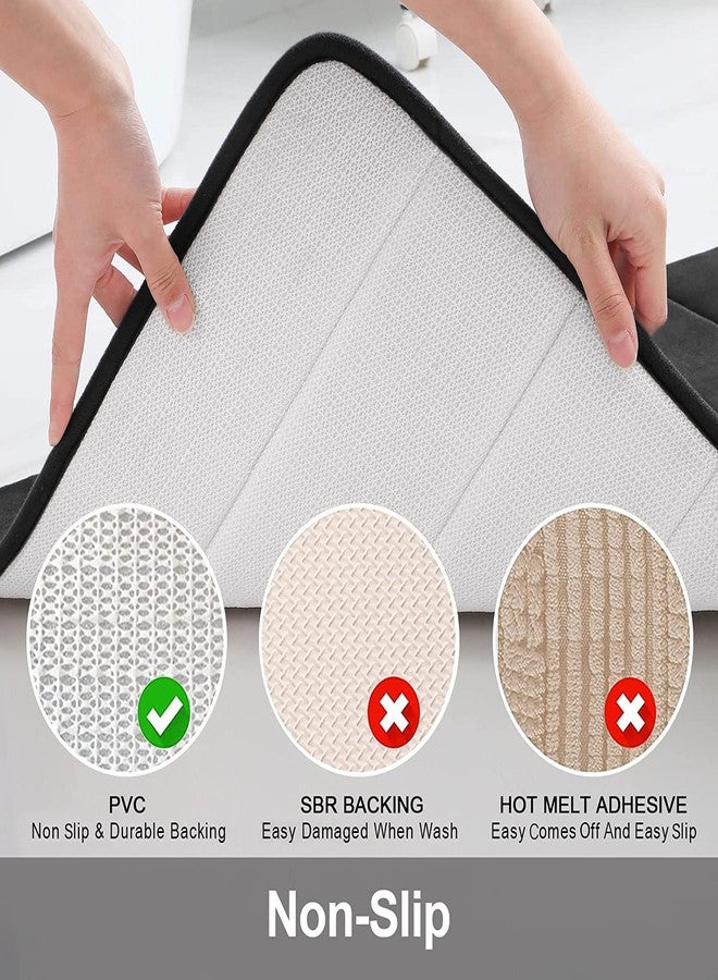 Home-Cloud HomeCloud Memory Foam Mat | Rectangular Bath Mat |For Bathroom, Dining Room,Living Room, Door & Kitchen, 60 * 40Cm,12Mm Thickness,(Black) - Image 4