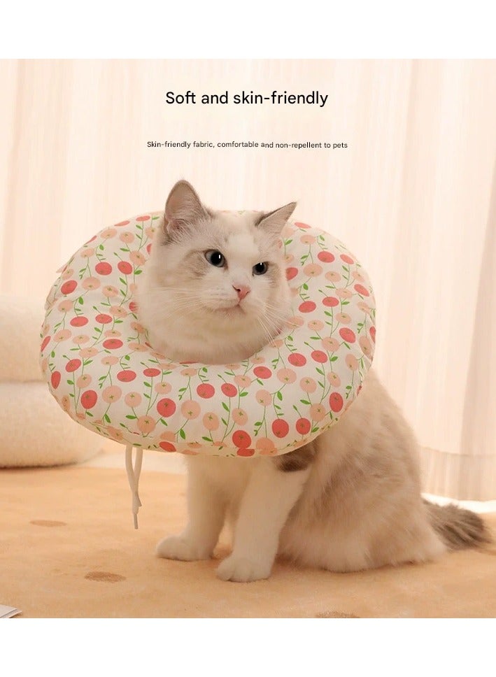 Goolsky طوق إليزابيث الناعم القابل للماء المطبوعة من القطن - مساعد حماية لتجميل القطط، مريح للارتداء - Image 2