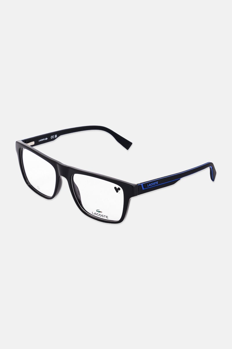LACOSTE Men L2951 Square Reading Glasses, Black - Image 3