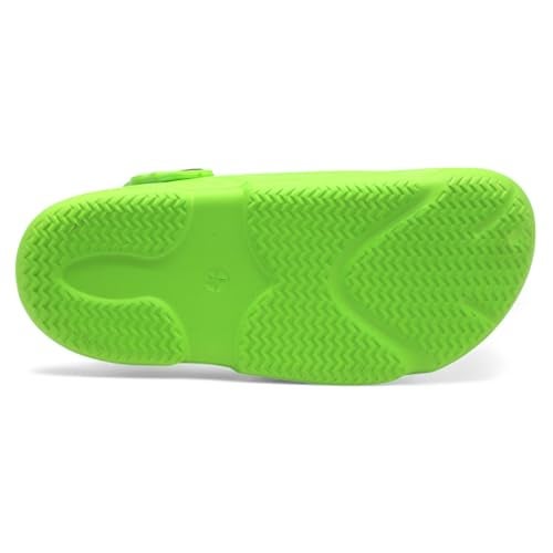 SVAAR Men's Premium Comfortable Clogs || Effortless All-Day Ease with Supportive Back Strap Sandals for Men Neon Green - Image 5