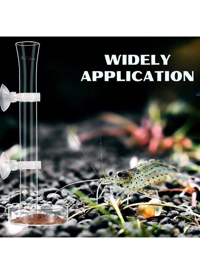 (30 سم) أنبوب تغذية أسماك الروبيان الشفاف المصنوع من الزجاج الشفاف مع كوب شفط - تغذية سهلة ونظيفة لحوض السمك للحصول على أسماك أكثر صحة من Petzlifeworld - Image 4