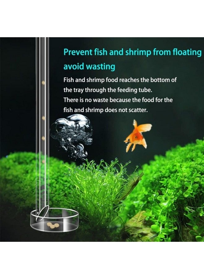 (30 سم) أنبوب تغذية أسماك الروبيان الشفاف المصنوع من الزجاج الشفاف مع كوب شفط - تغذية سهلة ونظيفة لحوض السمك للحصول على أسماك أكثر صحة من Petzlifeworld - Image 5