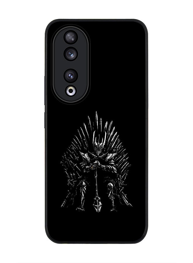 Stylizedd Rugged Black edge case for Honor 90 5G, Slim fit Soft Case Flexible Rubber Edges Anti Drop TPU Gel Thin Cover -  GOT One Throne - Image 1