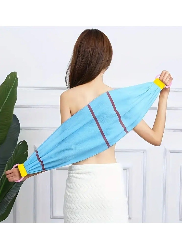 Goolsky Long Strip Exfoliating Back Scrubber, Body Back Scrubber Towel For Shower, Bath Scrub Washclothfor Men & Women Exfoliation, Back Rubbing Towel, Strong Pulling Back Long Strip To Wipe Back, 1pc - Image 2
